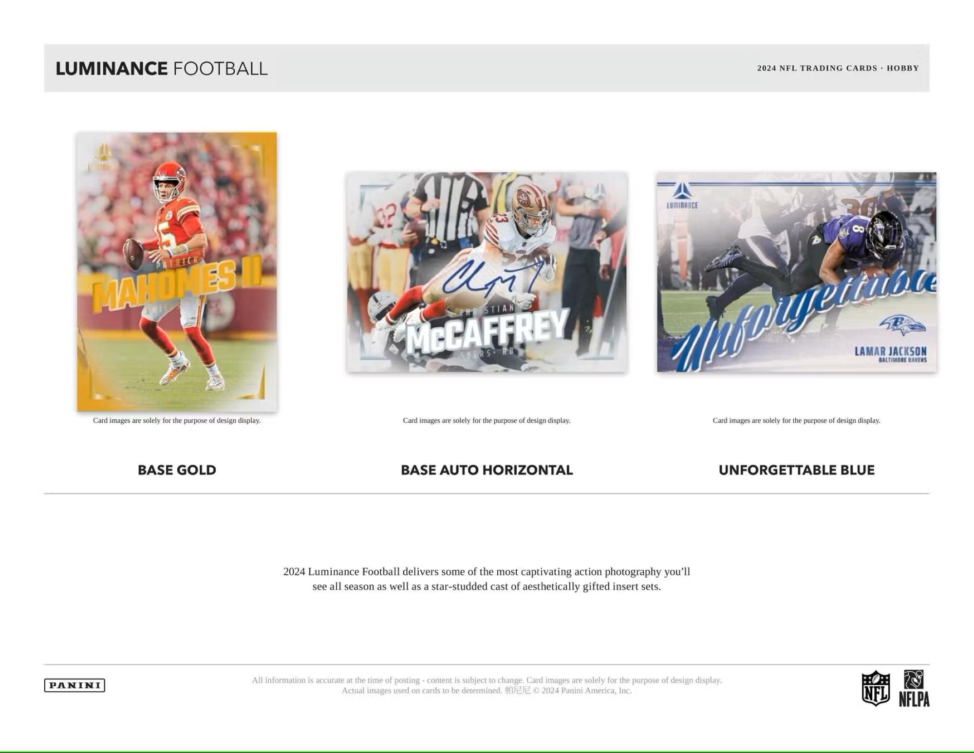 2024 Panini Luminance Football NFL Hobby Box