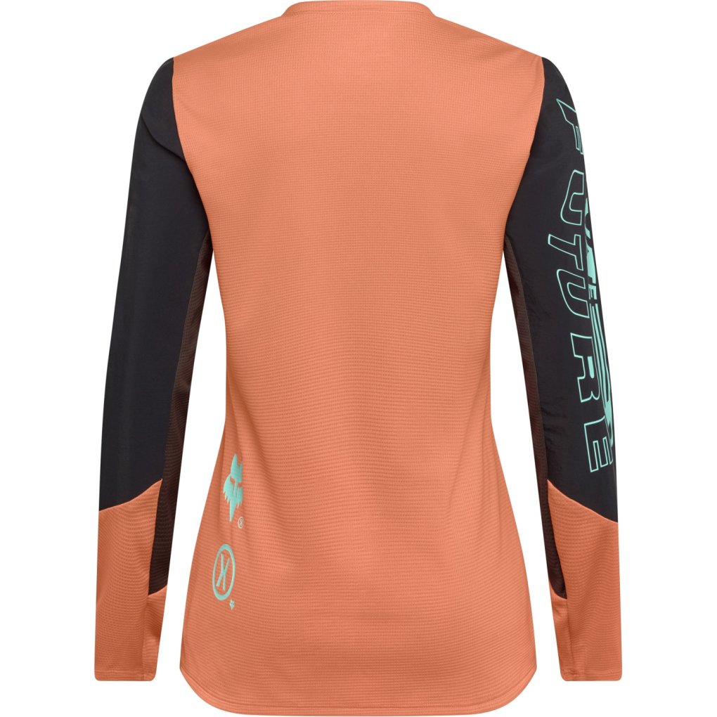 FOX Defend MTB Long Sleeve Jersey Women - Elevated - coral