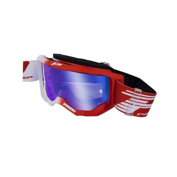 Mask cross Progrip Vision Mirror Two 3300 2025 Universal - White / RedRef: Prg0296 / 3300Flb