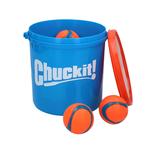 Chuckit! Bucket met ultra ball - Medium - 8 balls