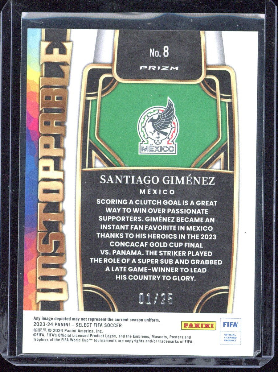 2023-24 Panini Select FIFA Santiago Gimenez /25