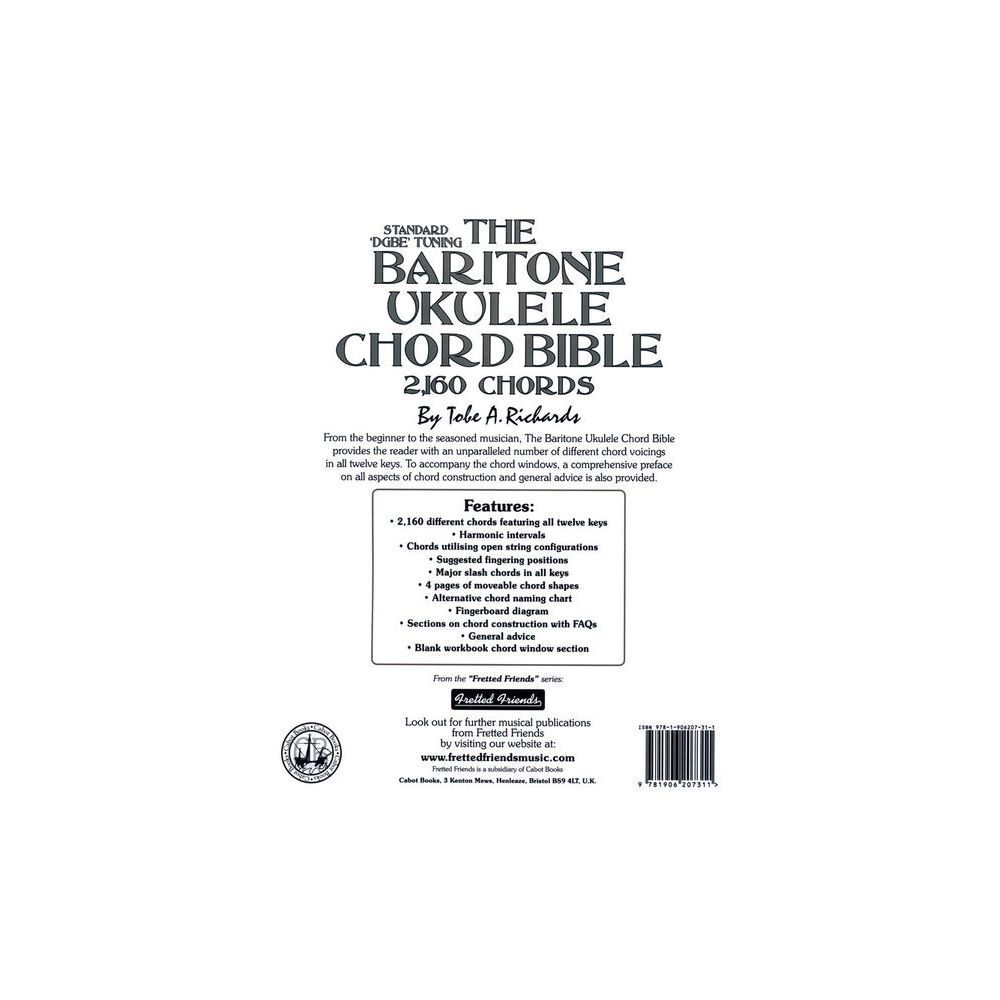 Cabot Books Publishing Baritone Ukulele Chord Bible – Thomann Ireland