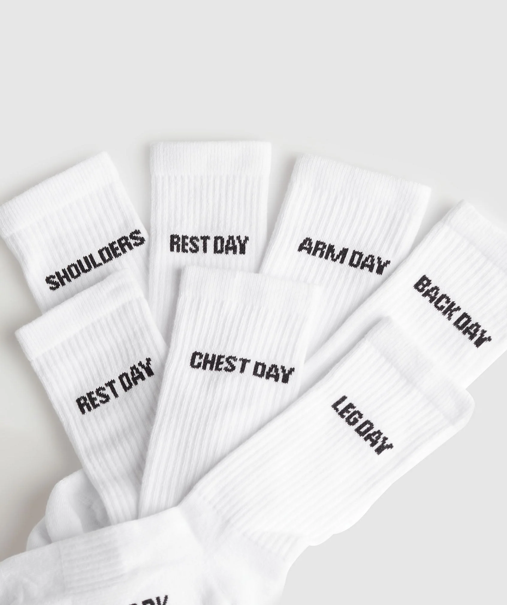 GFX Crew Socks 7PK White