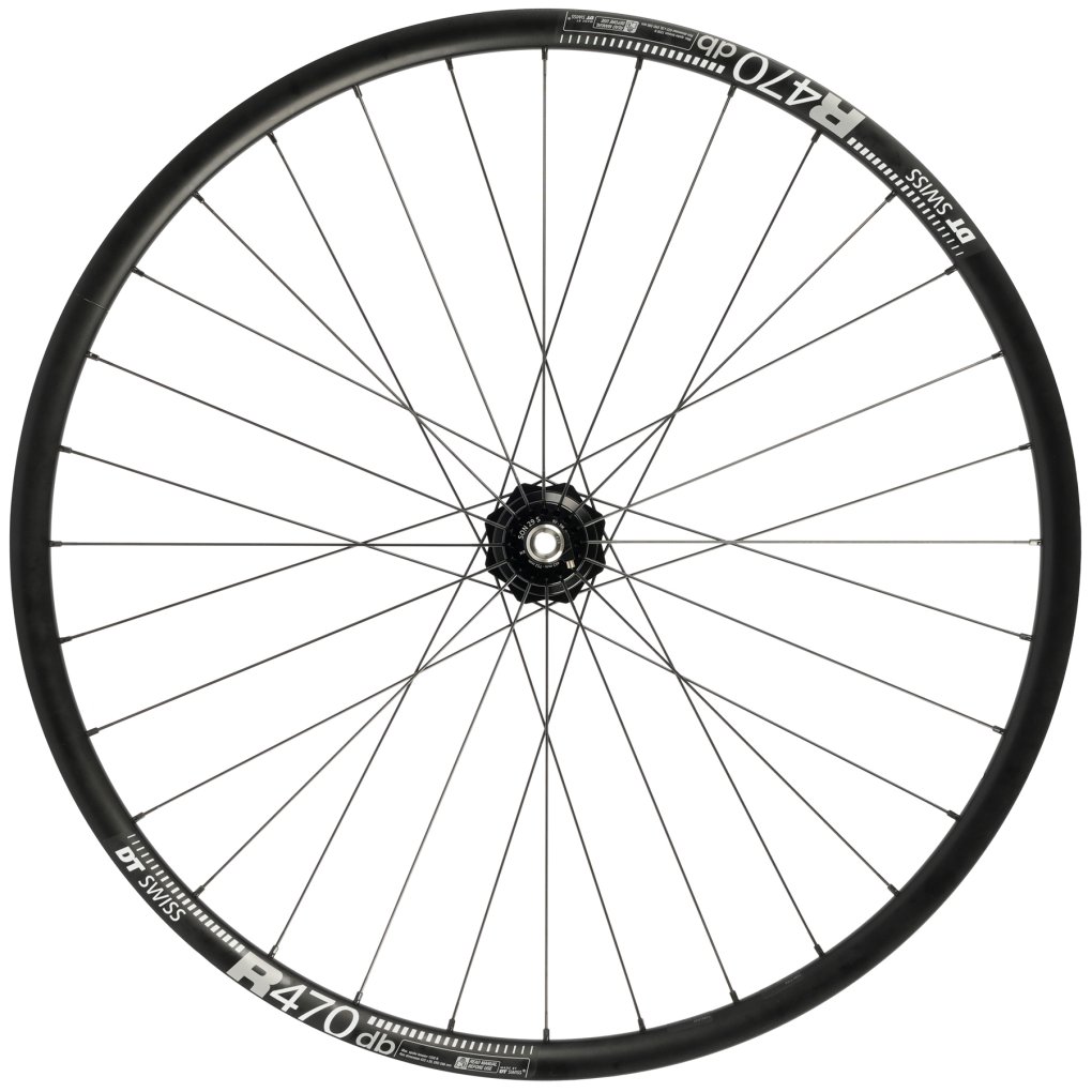 SON 29 S | DT Swiss R 470 db - Front Wheel with Hub Dynamo - Straightpull - CenterLock - 12x100mm - 16:16 tangential / radial