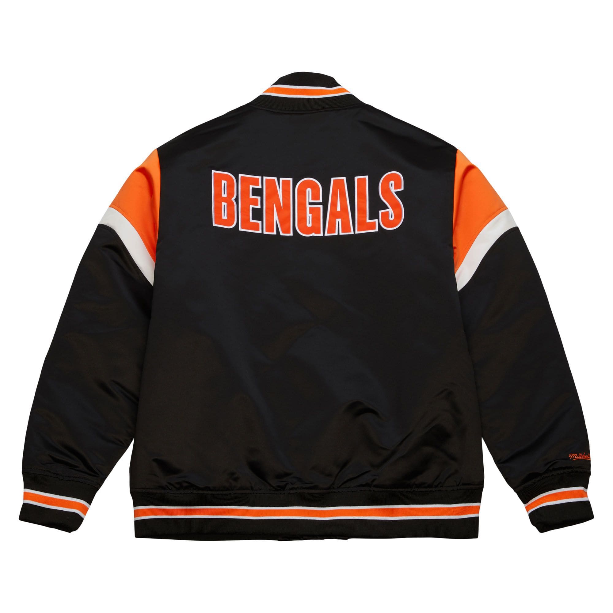 Cincinnati Bengals Mitchell & Ness Heavyweight Satin NFL Jacket