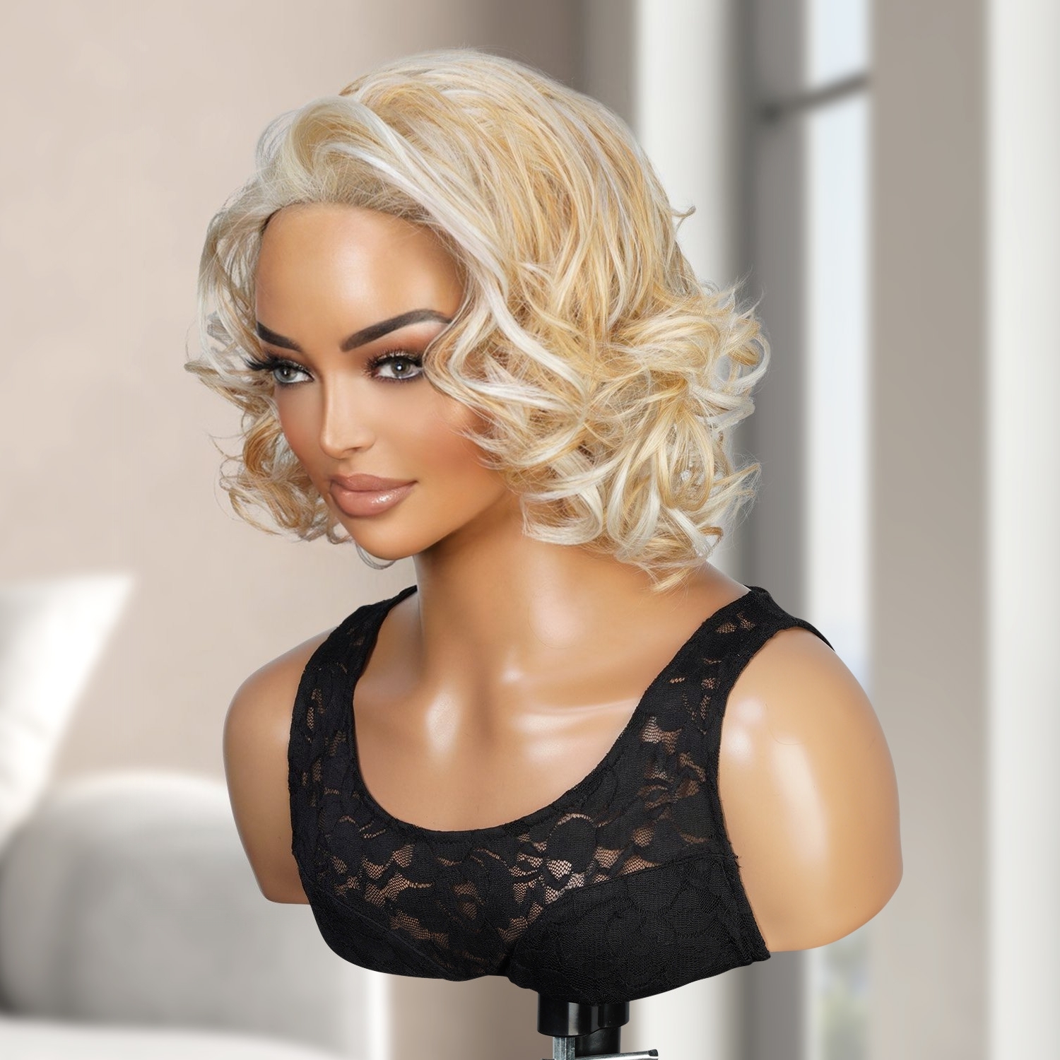 Short Loose Curl Half Wig Dufa DF0018
