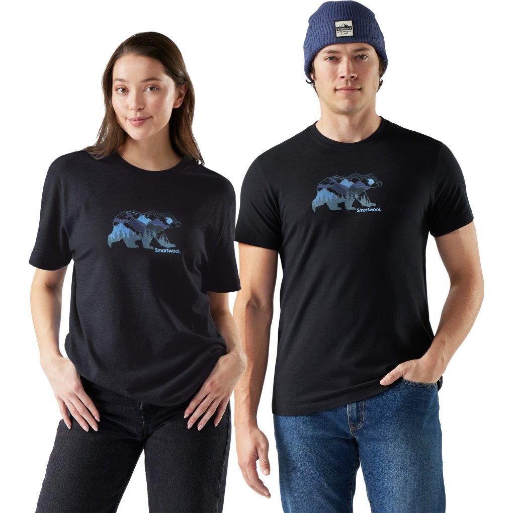 SmartWool Bear View Graphic Short Sleeve Tee Unisex - 001 black