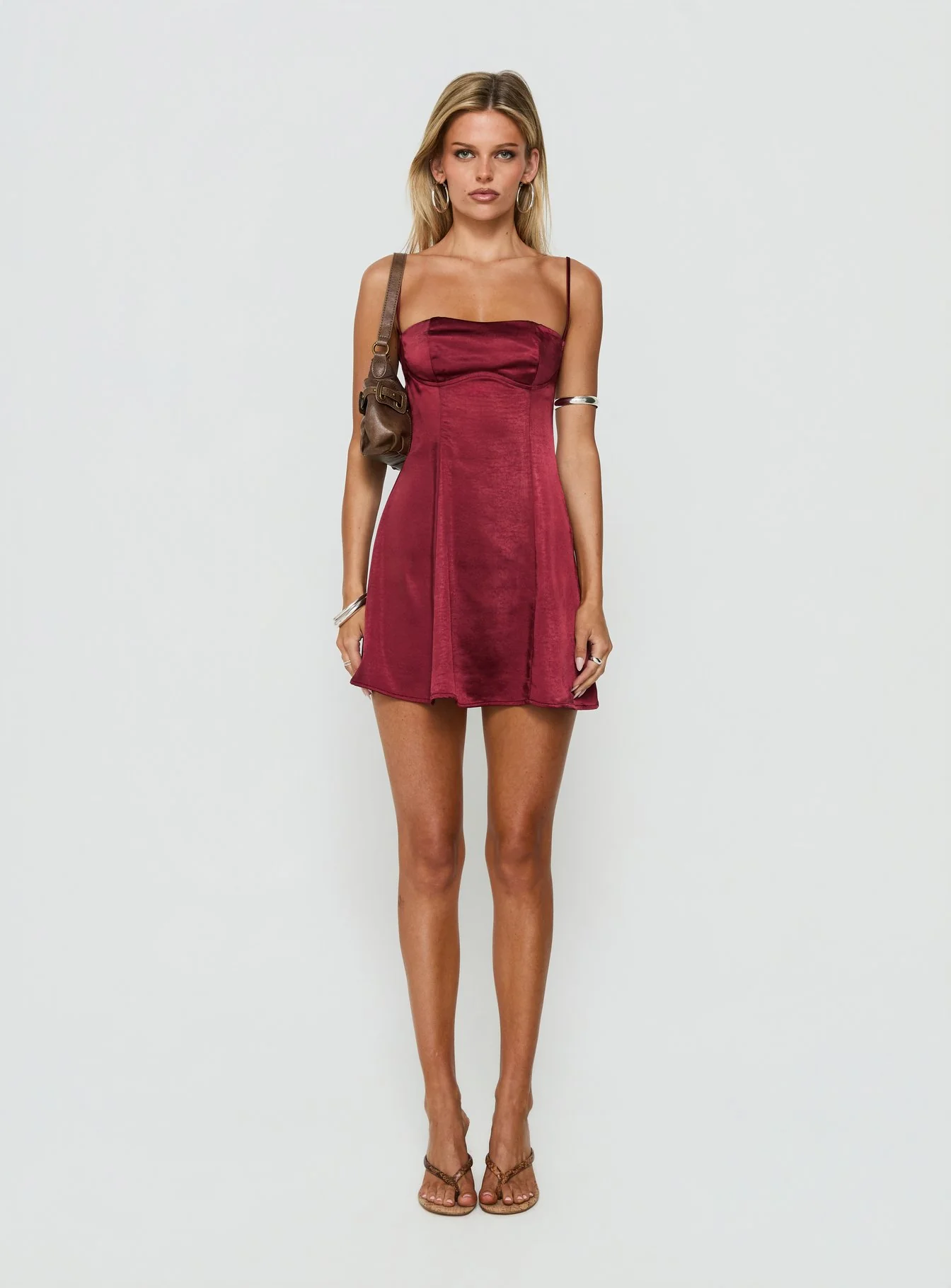 Easy To Love Mini Dress Burgundy