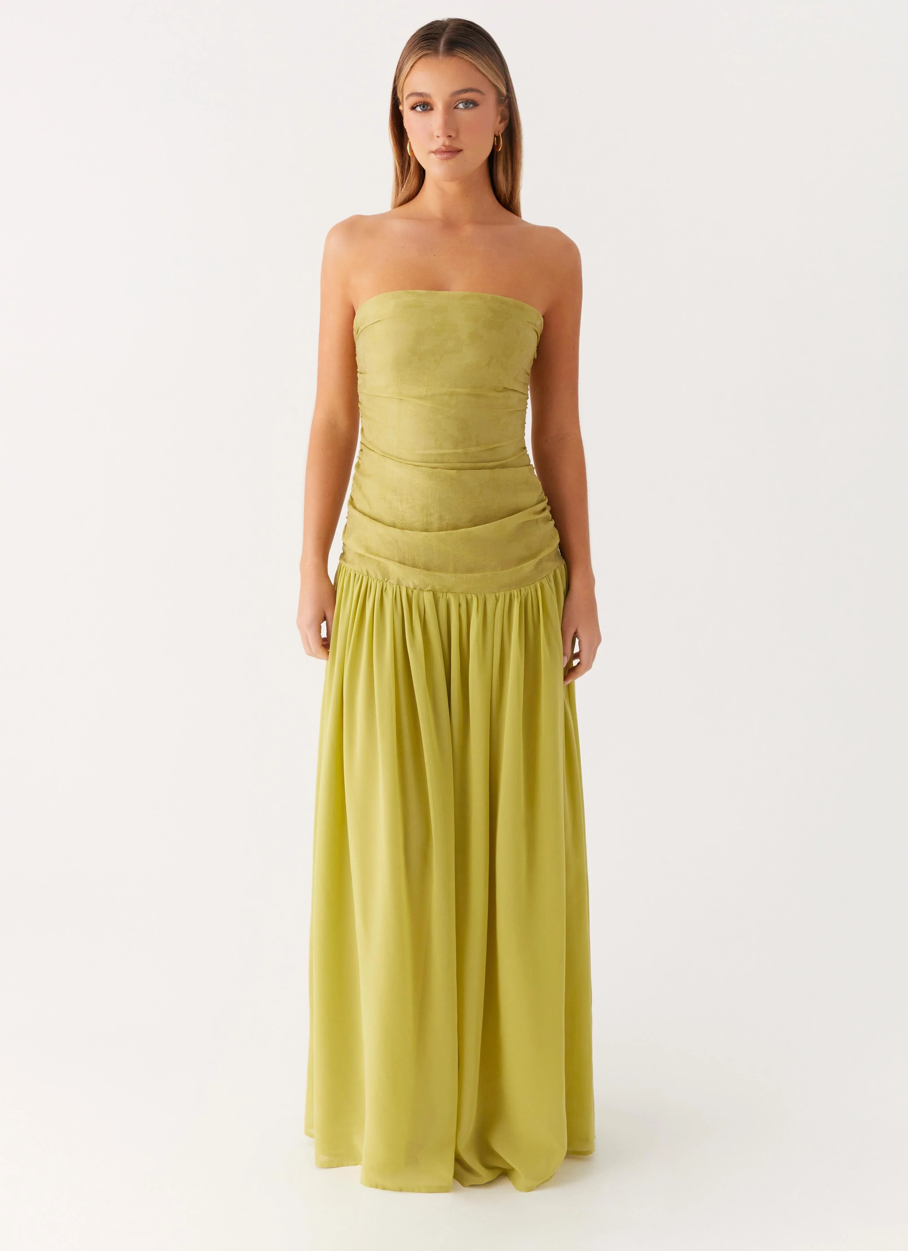 Dreamer Maxi Dress - Lime Zest