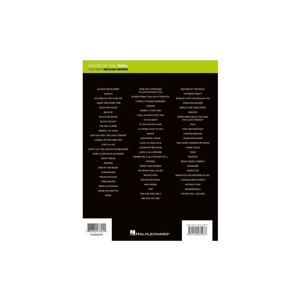 Hal Leonard Songs of the 1990s – Thomann Ireland