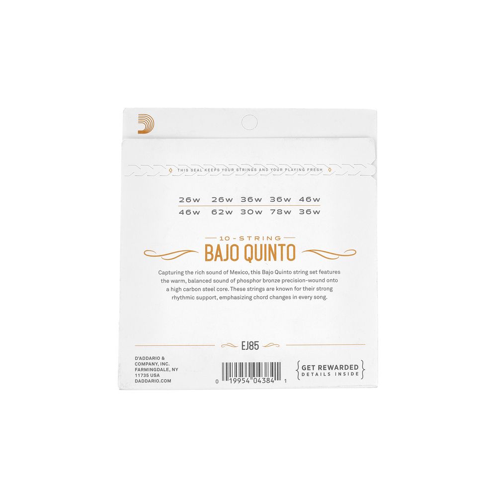 Daddario EJ85 Bajo Quinto Set – Thomann Ireland