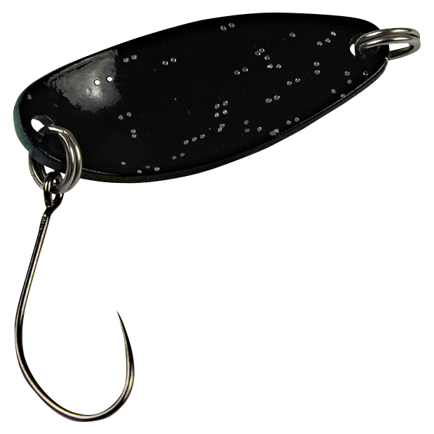 FTM Trout Spoon Break (2,2 g, Black\/Yellow UV)