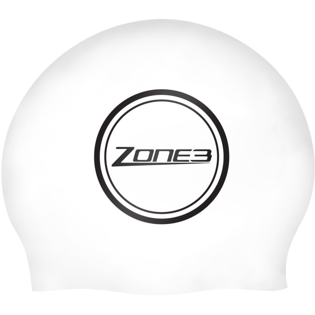Zone3 Neoprene Strapless Swim Cap - black/red