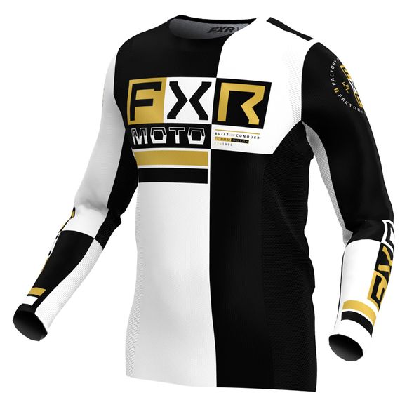 FXR PODIUM PRO BATTALION 2024 cross jersey - White / BlackRef: FXR0565