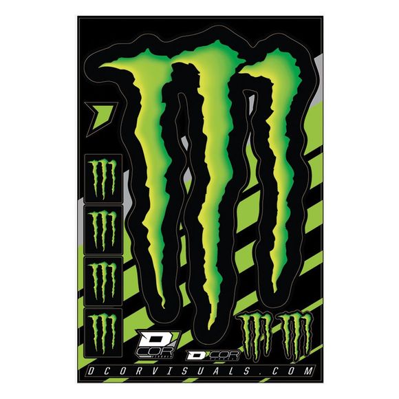 D'cor Monster Claw sticker sheet - Black / GreenRef: DCO0025 / 40-90-103