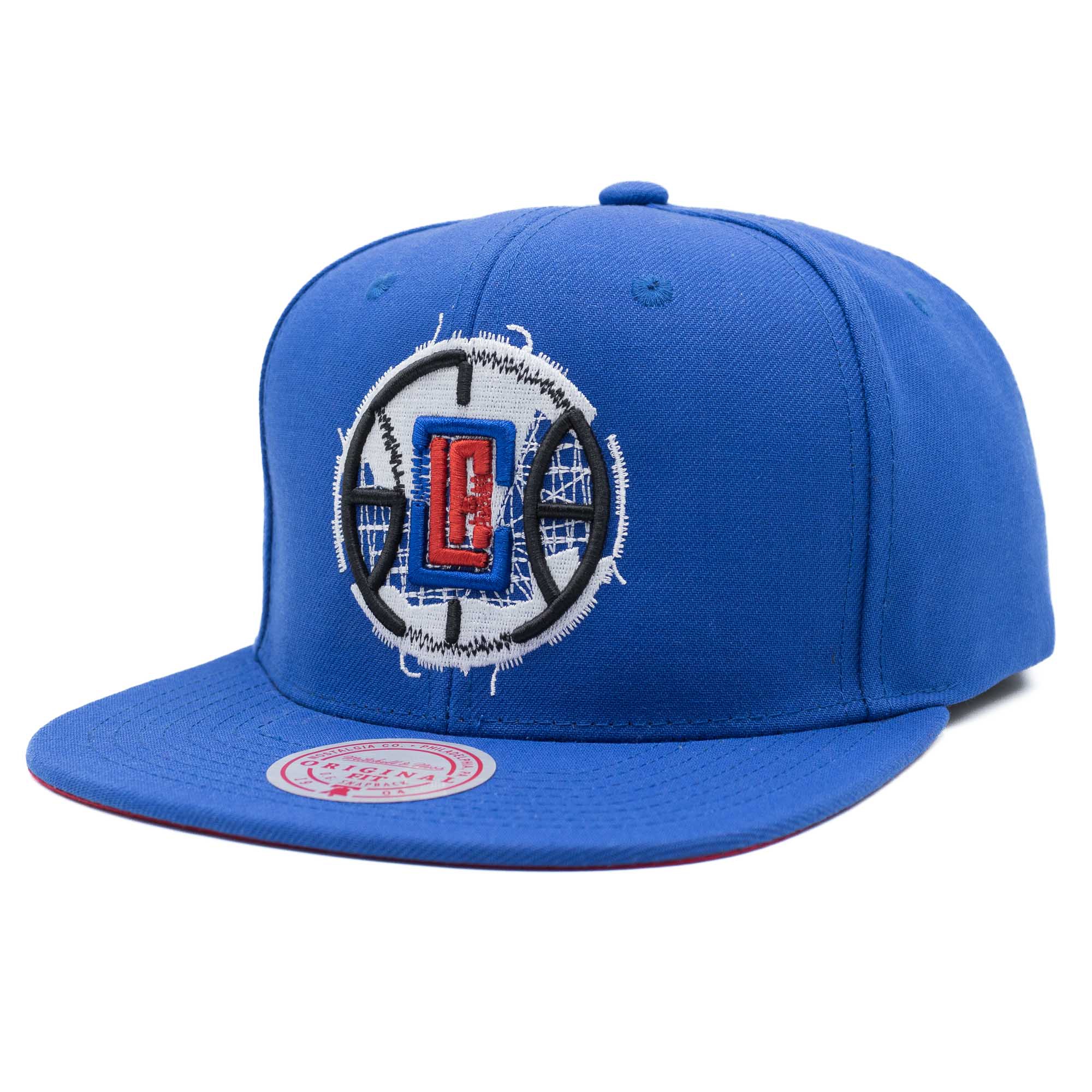 Los Angeles Clippers Embroidery Glitch Mitchell & Ness Snapback NBA Cap Blue