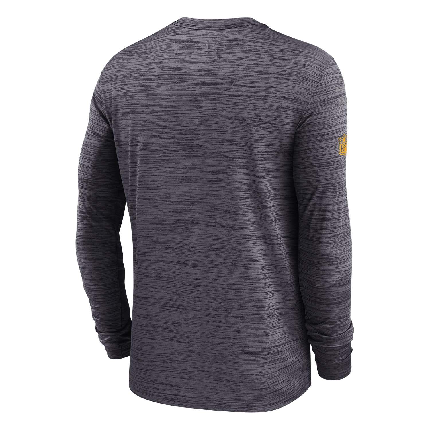 Pittsburgh Steelers 2025 NFL Sideline Nike Velocity Performance Long Sleeve T-Shirt Gray