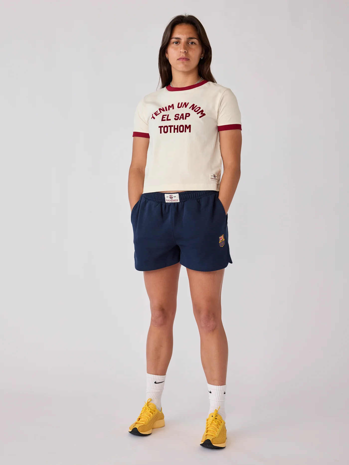 T-Shirt Women Ecru Core Barça