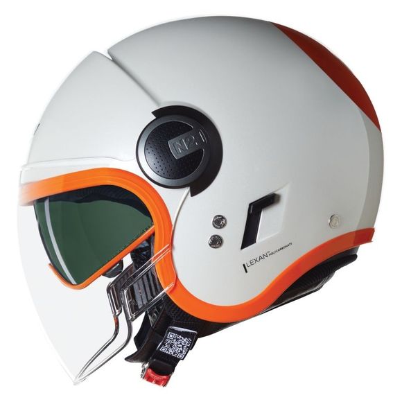 Casque jet Nolan N21 VISOR - OCIO - Blanc / OrangeRef : NL1670