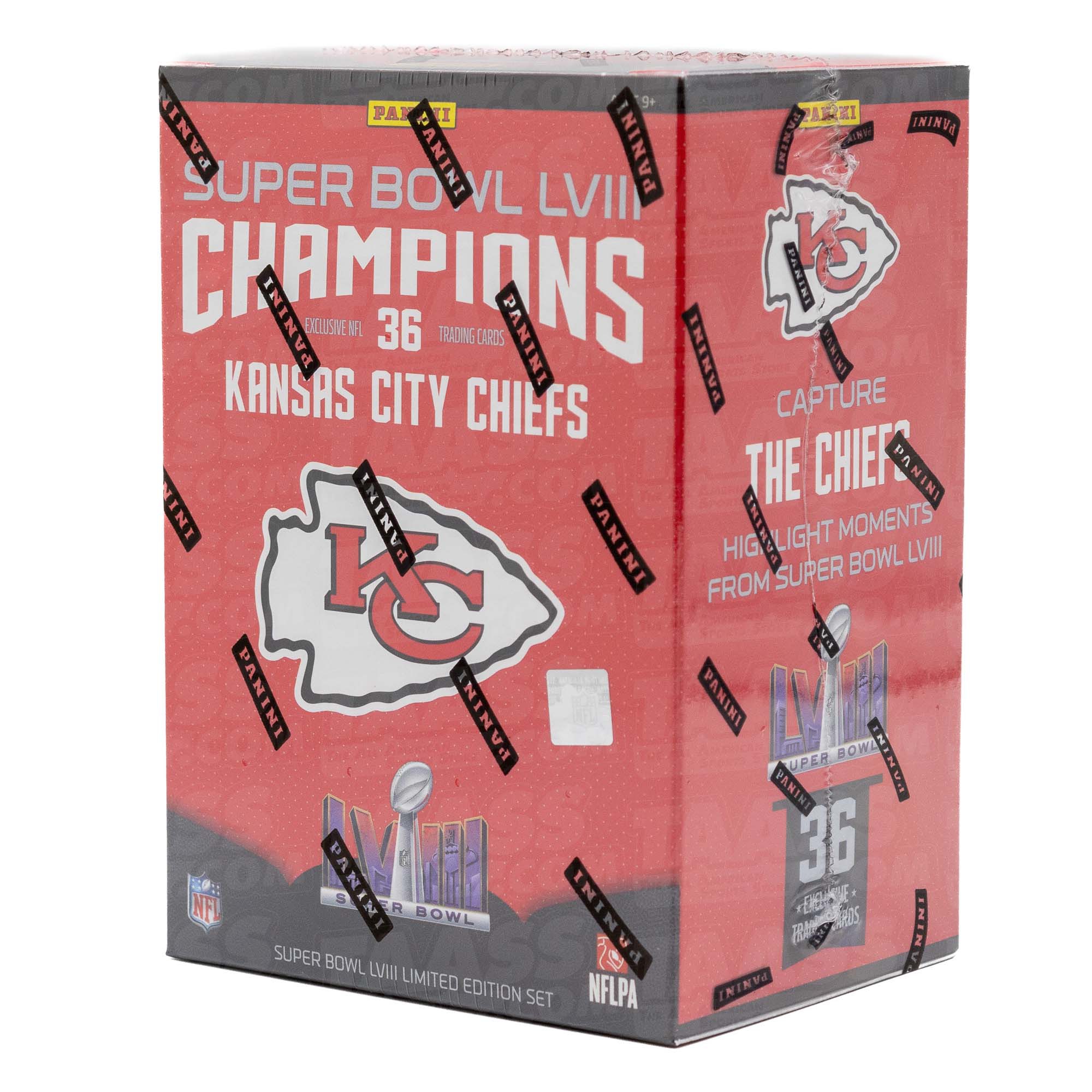 2023 Panini Super Bowl LVIII Champions Kansas City Chiefs Football NFL Box Set