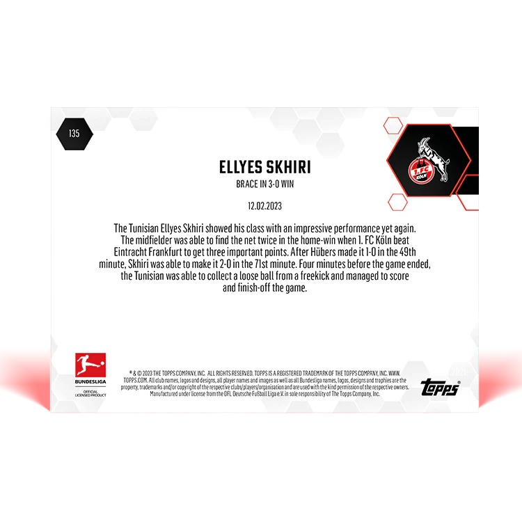 Topps UK - Brace in 3-0 win - Bundesliga TOPPS NOW® Card #137