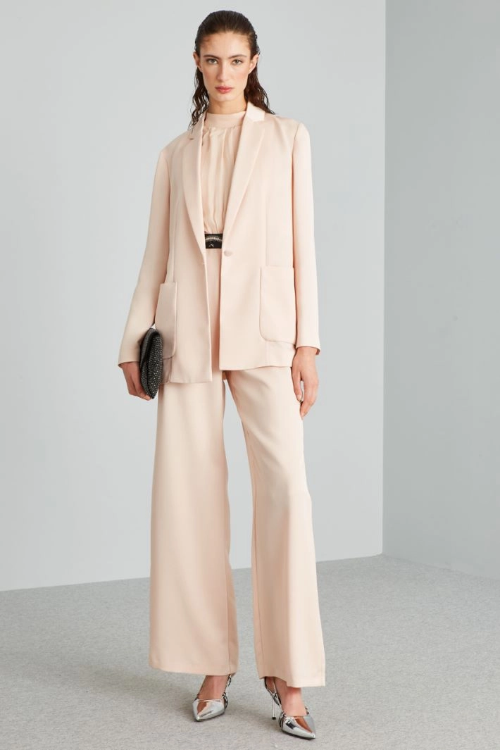 Envers-satin blazer - POWDER PINK