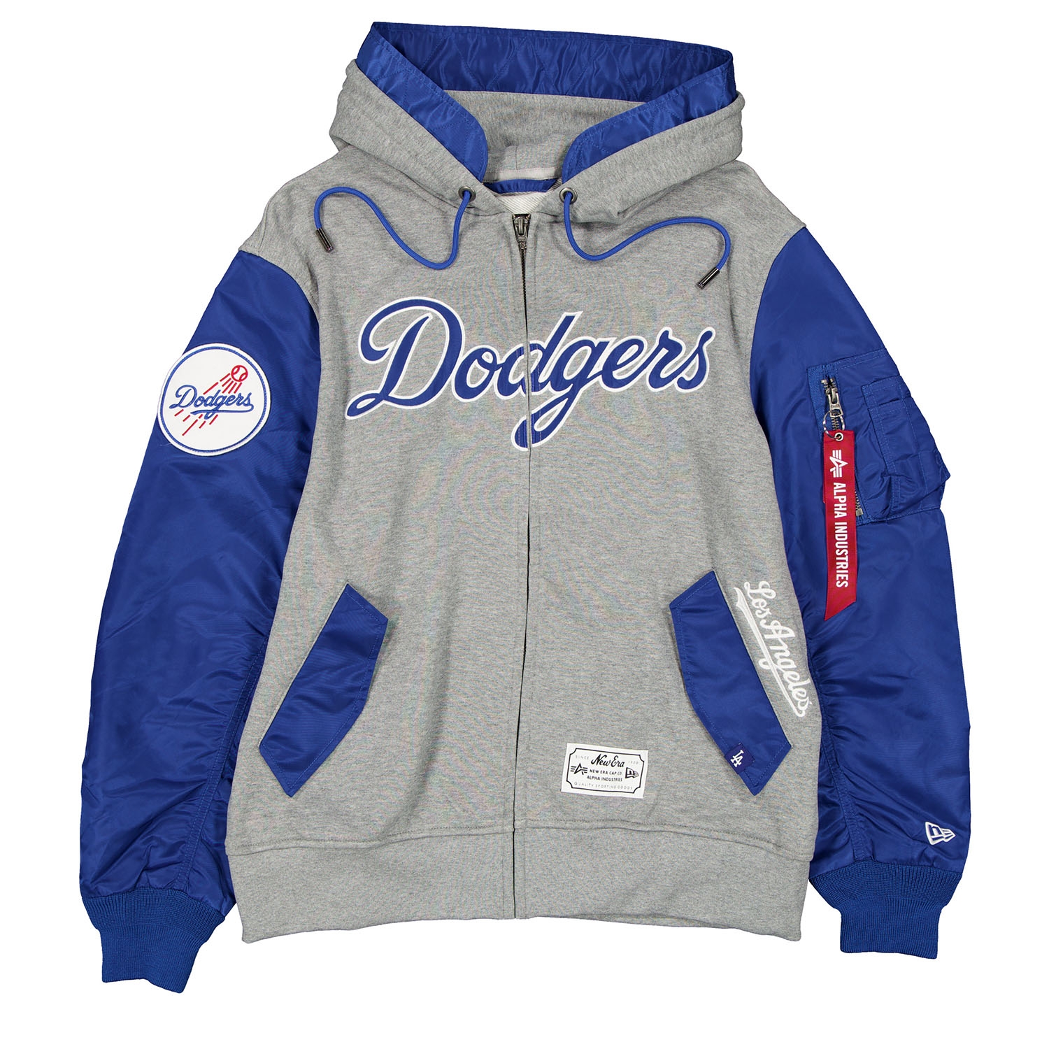 Los Angeles Dodgers Alpha Industries MA-1 MLB Full-Zip Fleece Jacket