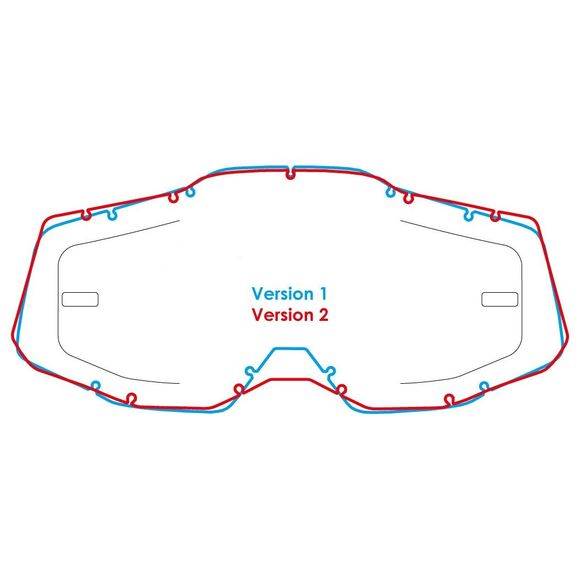 Airscreen Strata / Accuri / Racecraft Mask Screen - ColorlessRef: ASM0072 / 002-001-01