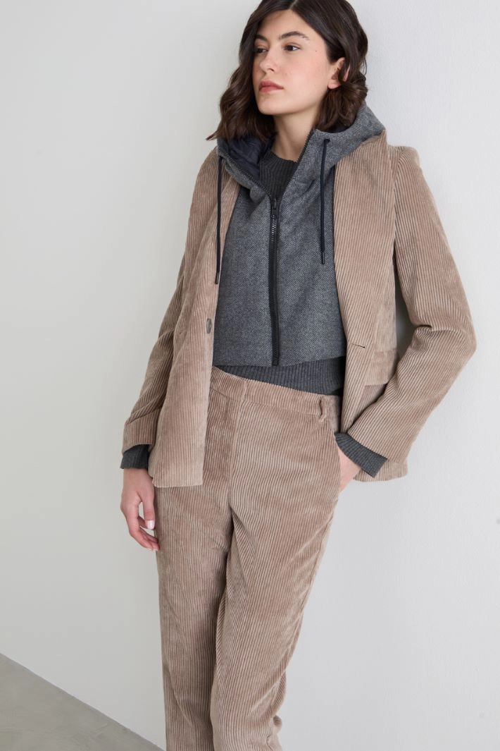 Reversible hood collar - BLACK