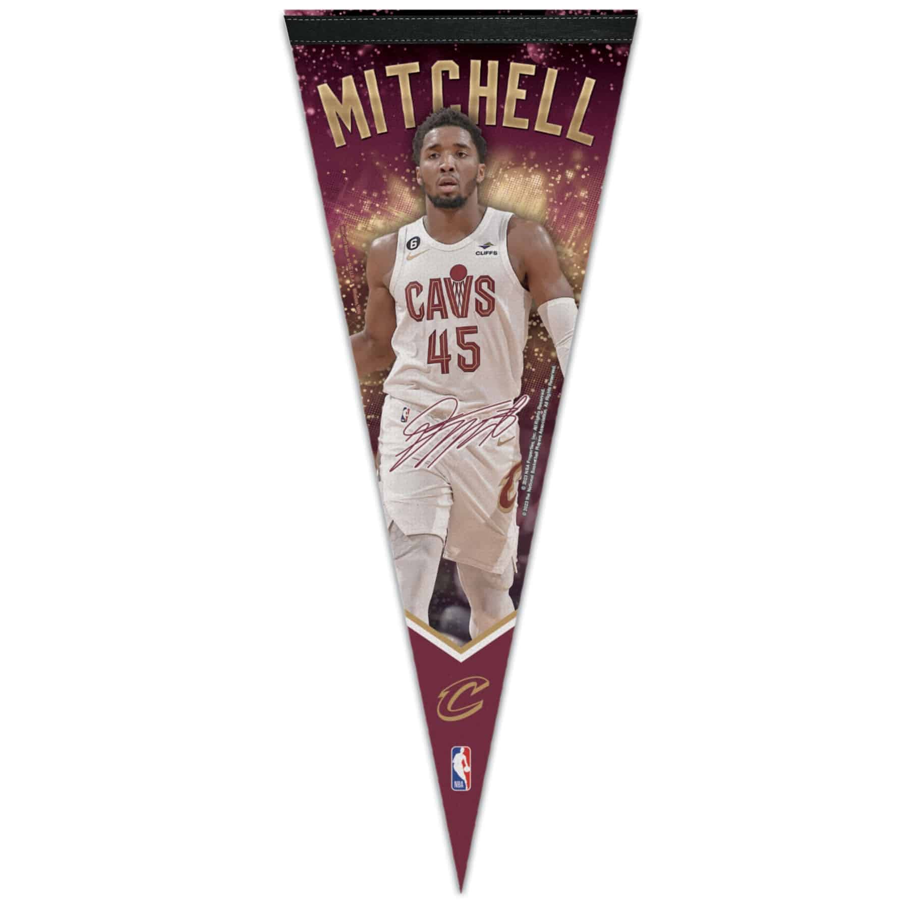 Donovan Mitchell Cleveland Cavaliers WinCraft Premium NBA Pennant