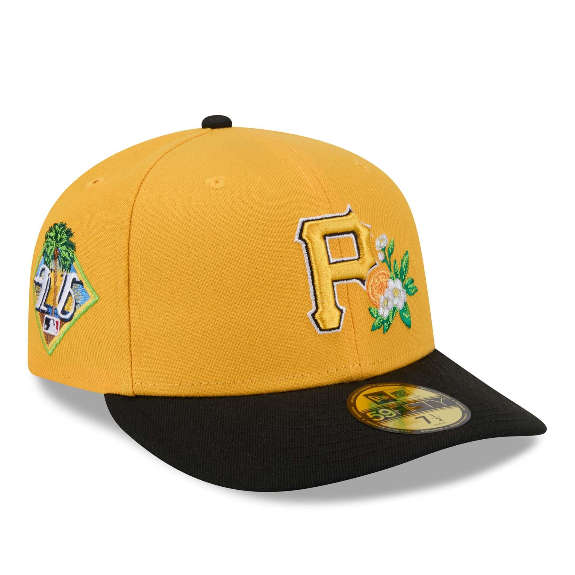 Pittsburgh Pirates 2026 MLB Authentic Spring Training 59FIFTY Pre-Curved Cap Yellow