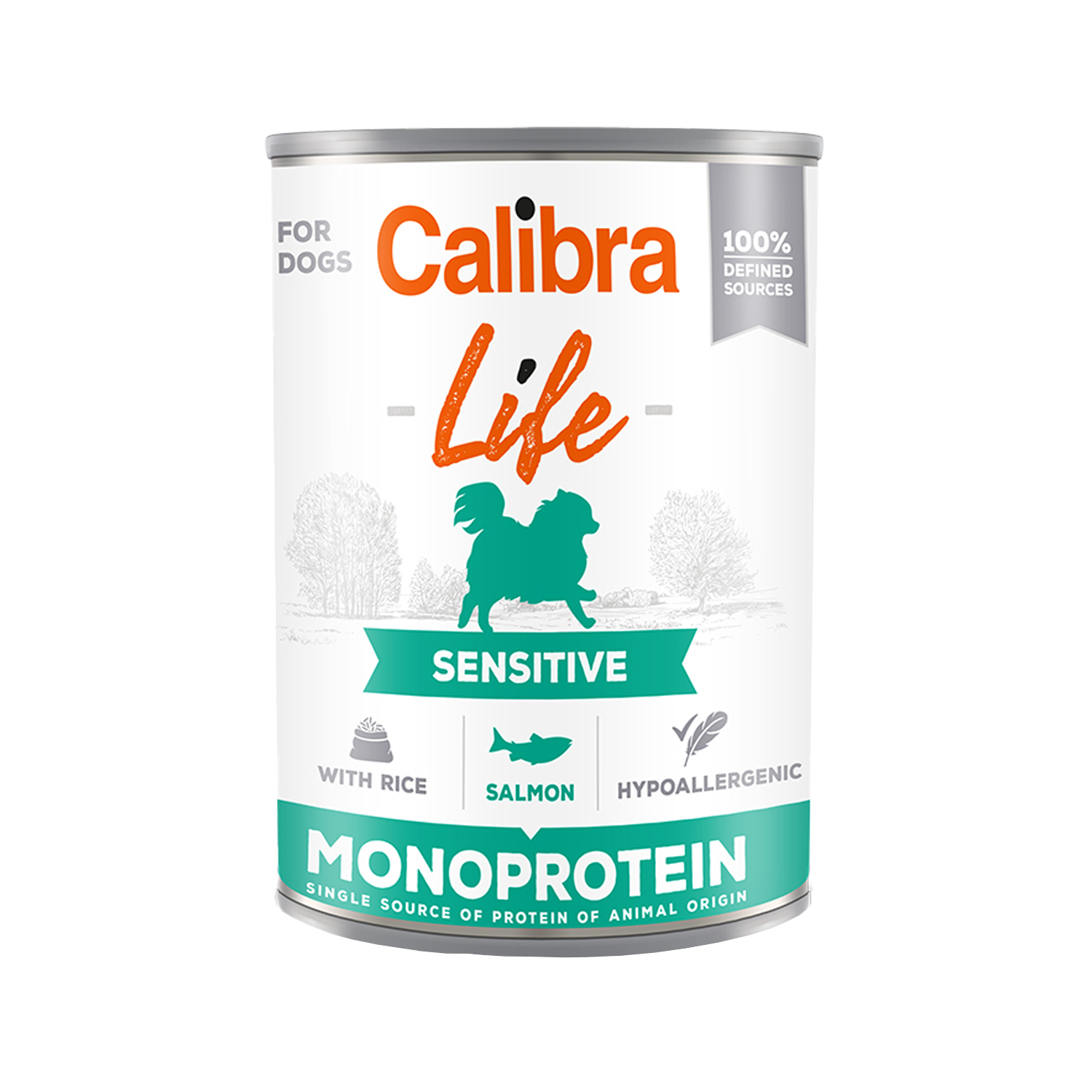 Calibra Dog Life Sensitive Wet Food - Salmon - 6 x 400 g