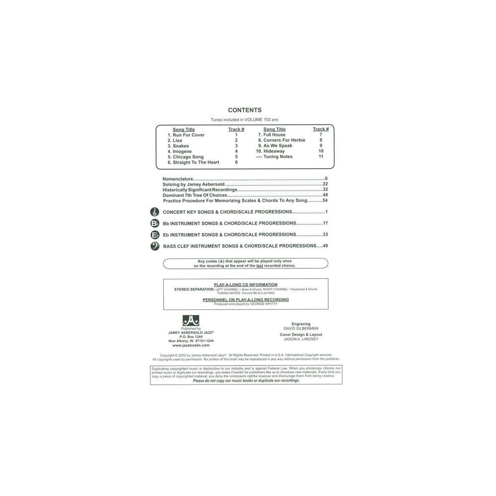 Jamey Aebersold David Sanborn Songs – Thomann Ireland