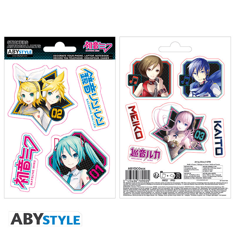 HATSUNE MIKU Mini Stickers Characters (16 x11cm)