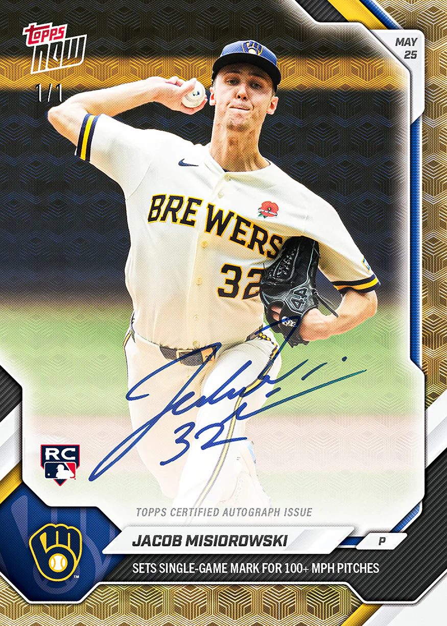 Jacob Misiorowski - 2026 MLB Topps NOW® - Card 244