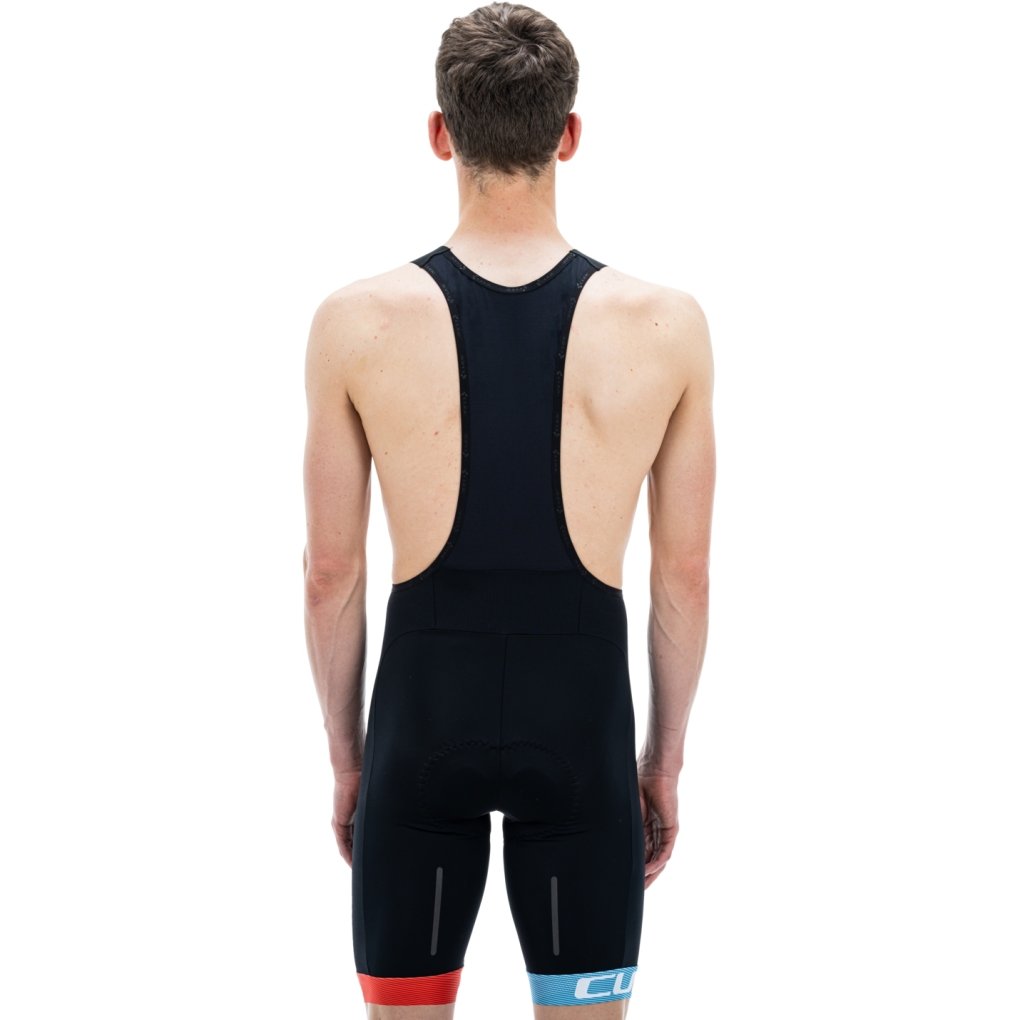 CUBE ROAD/XC Teamline Bib Shorts Men - black´n´blue´n´red