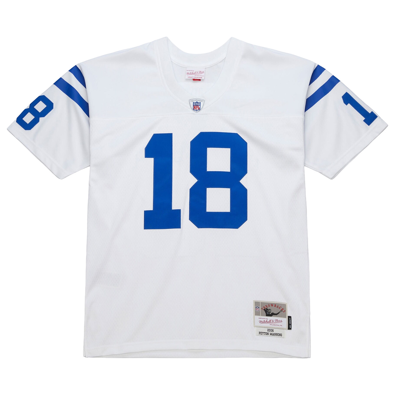 Peyton Manning #18 Indianapolis Colts 2006 Throwback NFL Jersey White