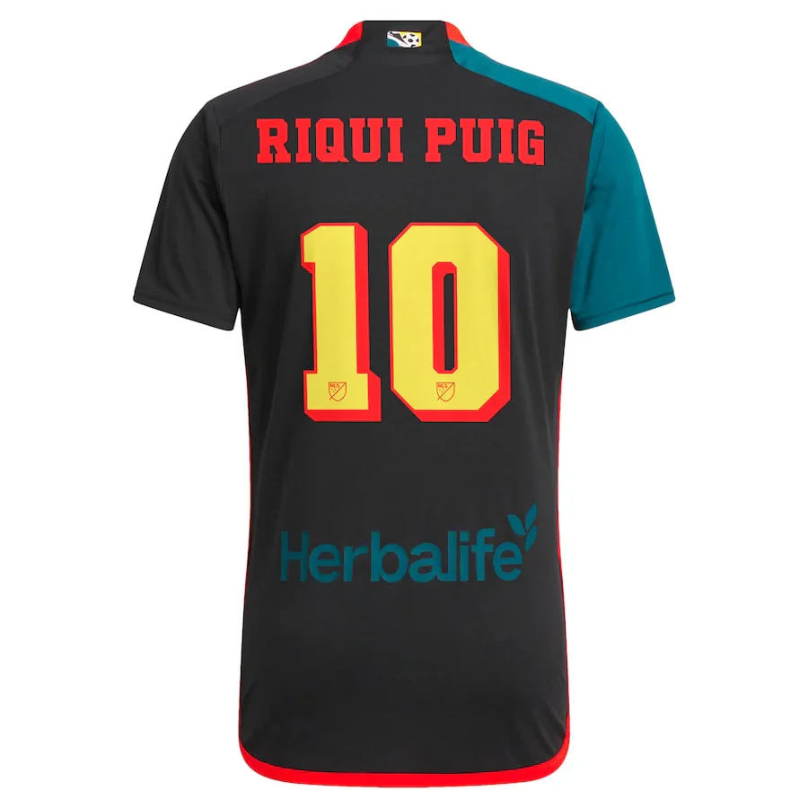 LA Galaxy Riqui Puig Third Jersey 24/25 (Black/Virdia)