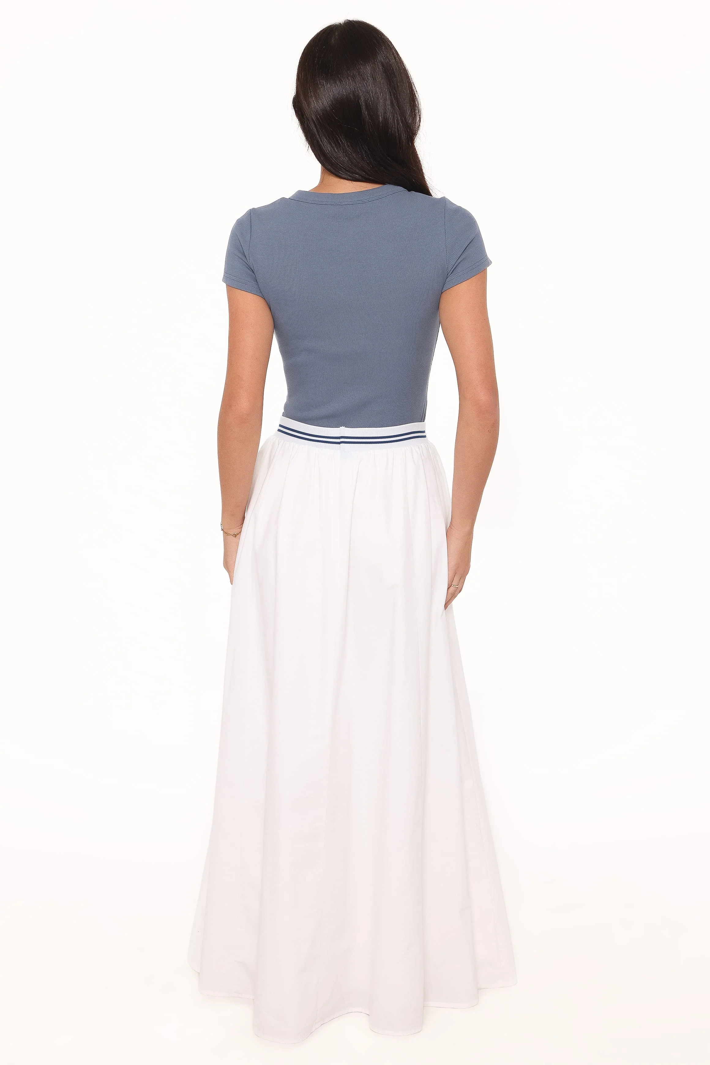 Christine Maxi Skirt - White