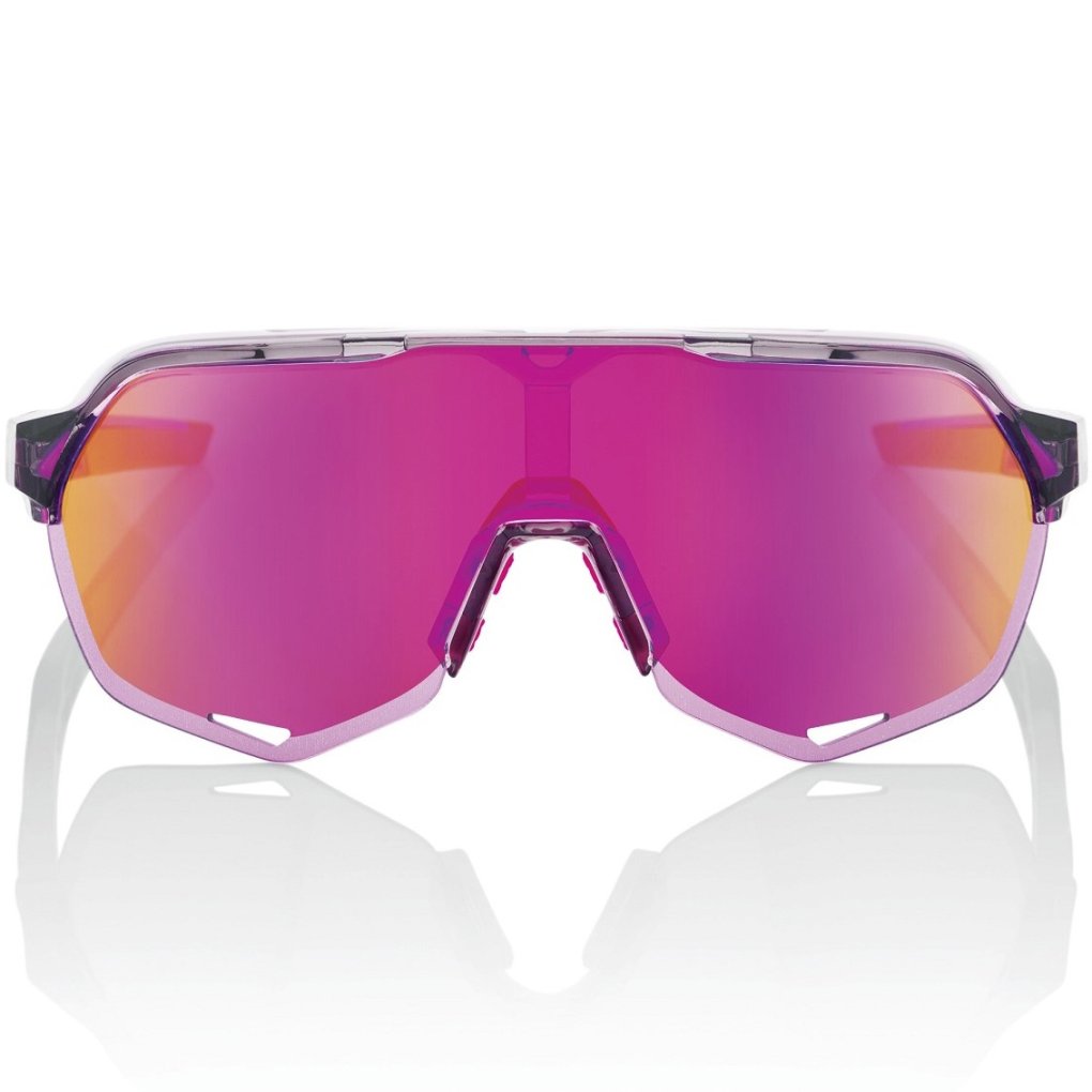 100% S2 Glasses - Tokyo Nights / Translucent Grey - Purple Multilayer Mirror | Clear