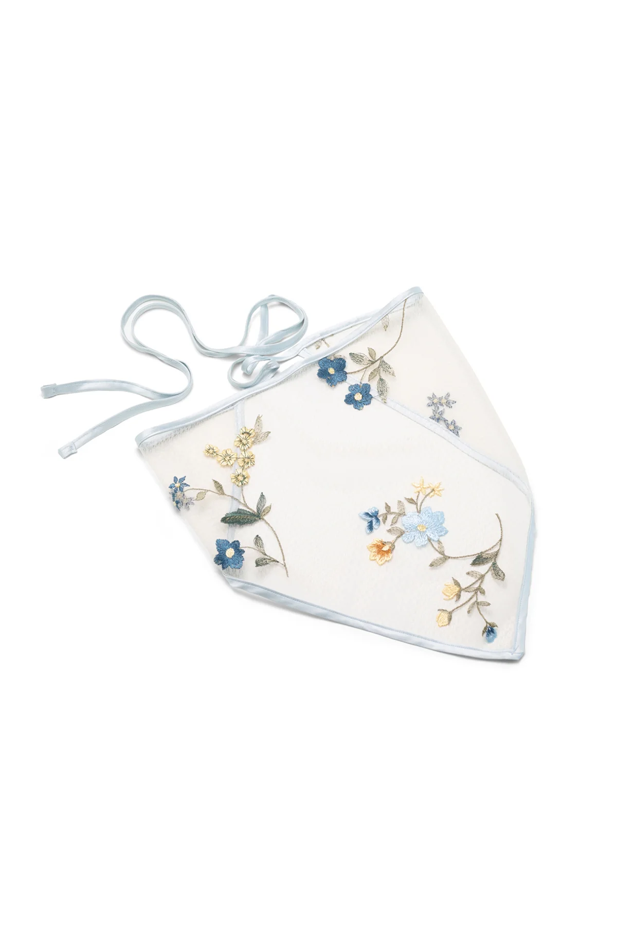 Isla Embroidered Mesh Bandana