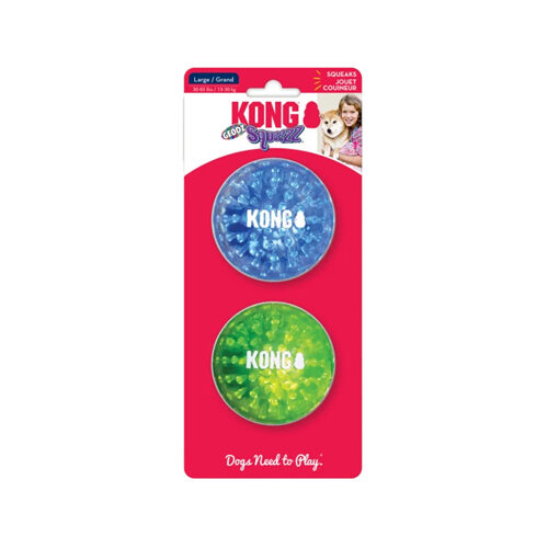 Kong Squeezz Geodz 2-pack - Assorted - L