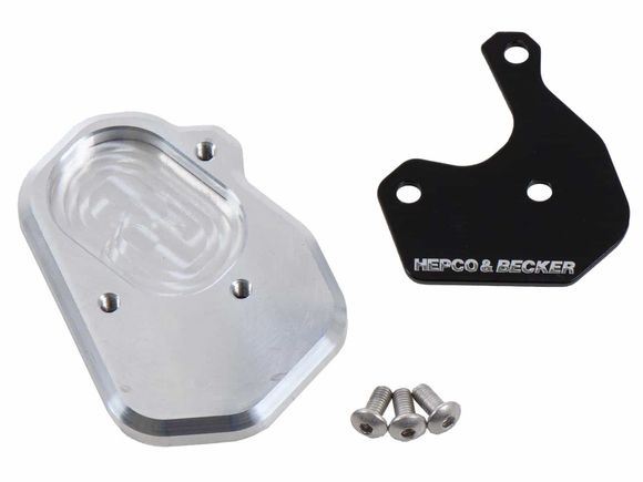 Hepco & Becker side stand extension - black/silverRef: Hbe04580A / 4211561 00 91
