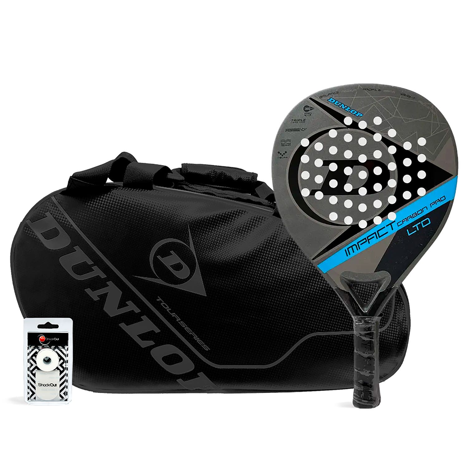 PACK Dunlop Impact Carbon BLUE INTRO Carbon Black