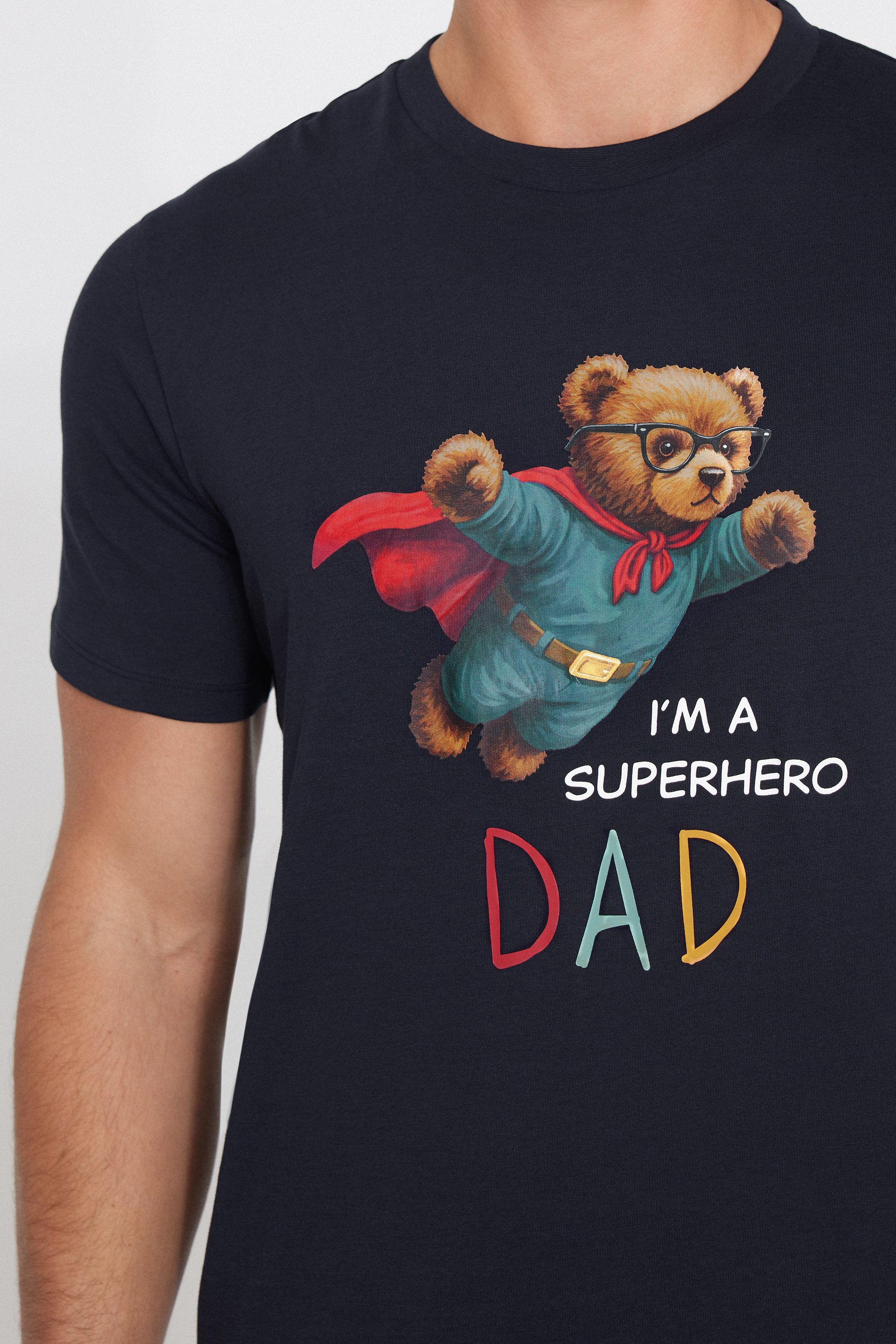 Superhero Print Short Cotton Pyjamas