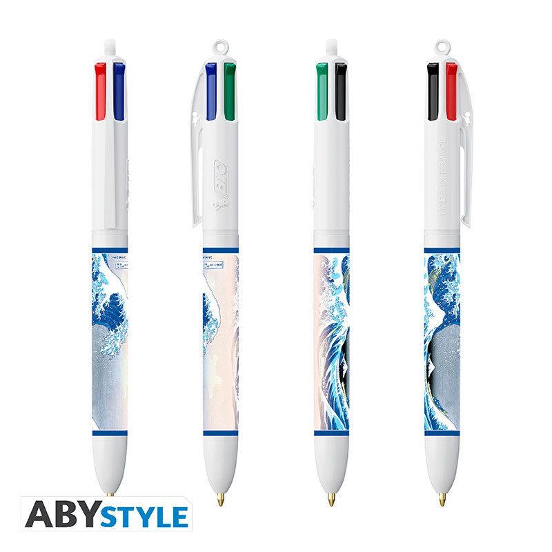 HOKUSAI 4 colours BIC Pen Wave off Kanagawa