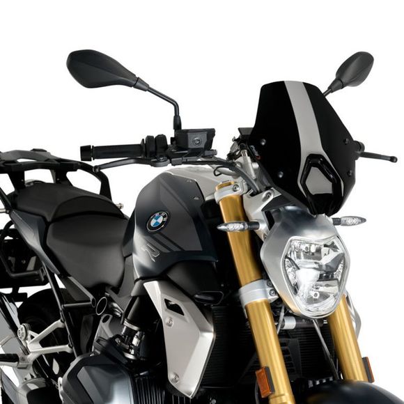 Puig SPORT windshield COMPATIBLE WITH ORIGINAL BMW SUPPORT - BlackRef: 3623
