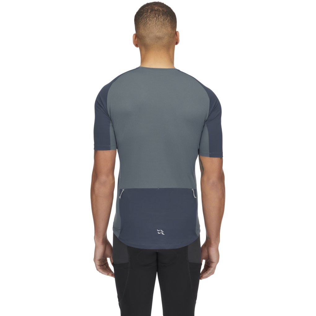 Rab Cinder Tract Jersey Men - tempest blue/orion blue