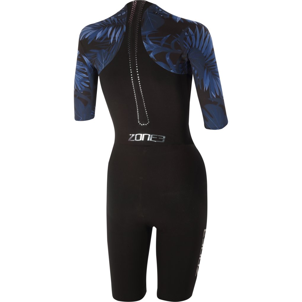 Zone3 Shortsleeve Swimskin Women - black/blue