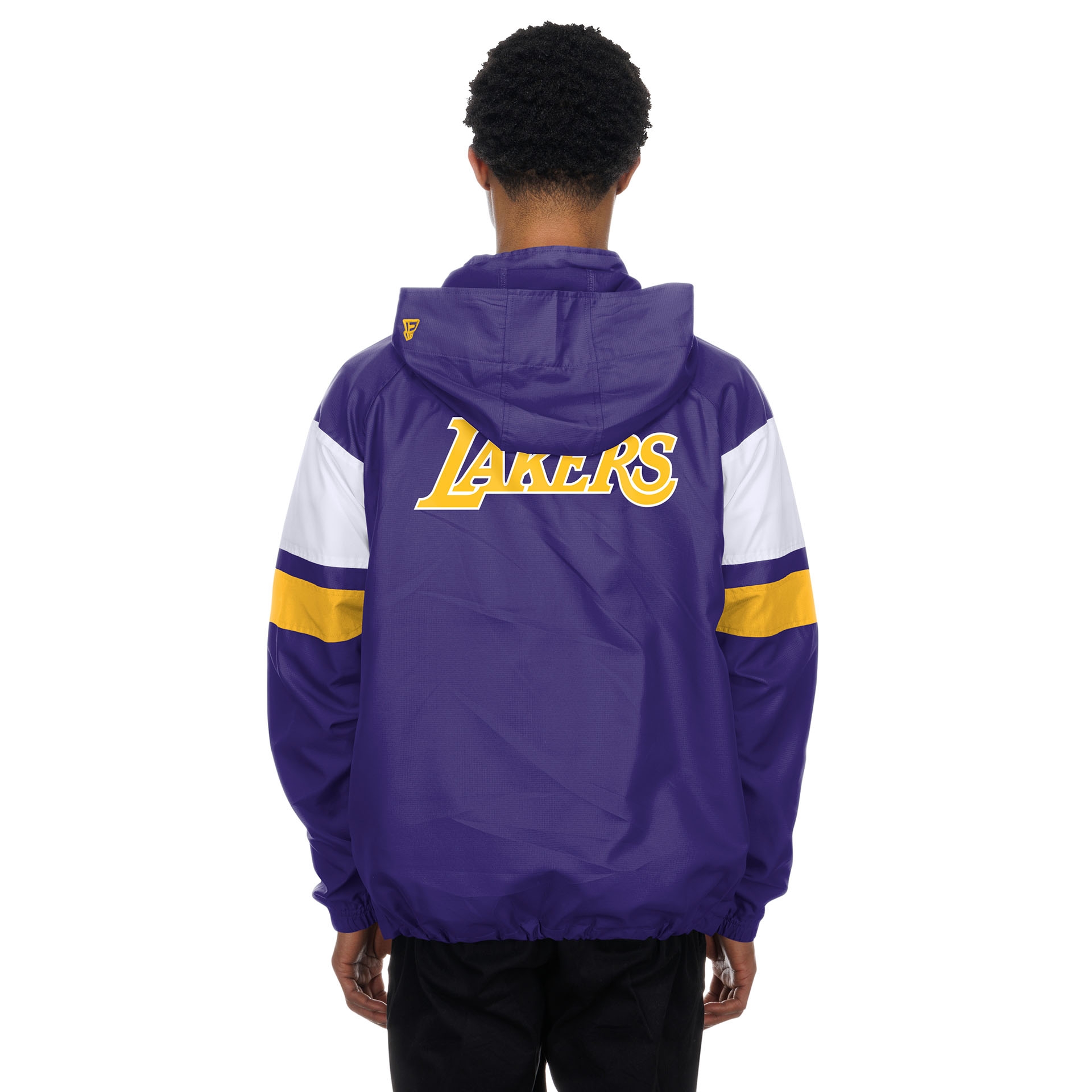 Los Angeles Lakers NBA Quarter Zip Windbreaker Jacket Purple